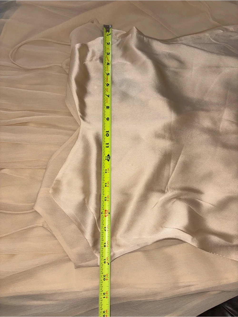 ASOS Satin Slip Maxi Dress Cream Ivory Cami Formal Gown Size 10 NWT - Picture 11 of 12